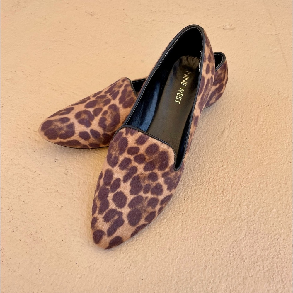 Nine West Leopard Print Flat Size 7.5